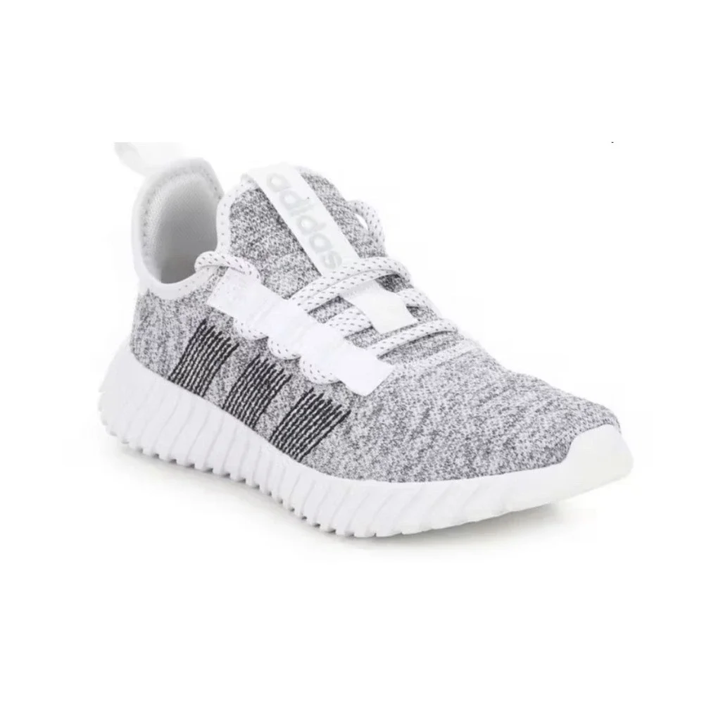 Adidas Kaptir Flow Cloud White Core Black Silver Metallic Women's Size 8